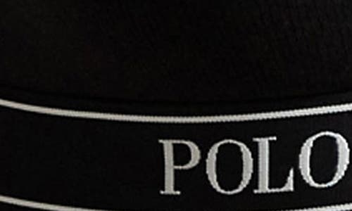 Polo Ralph Lauren Logo Band Triangle Bralette In Black