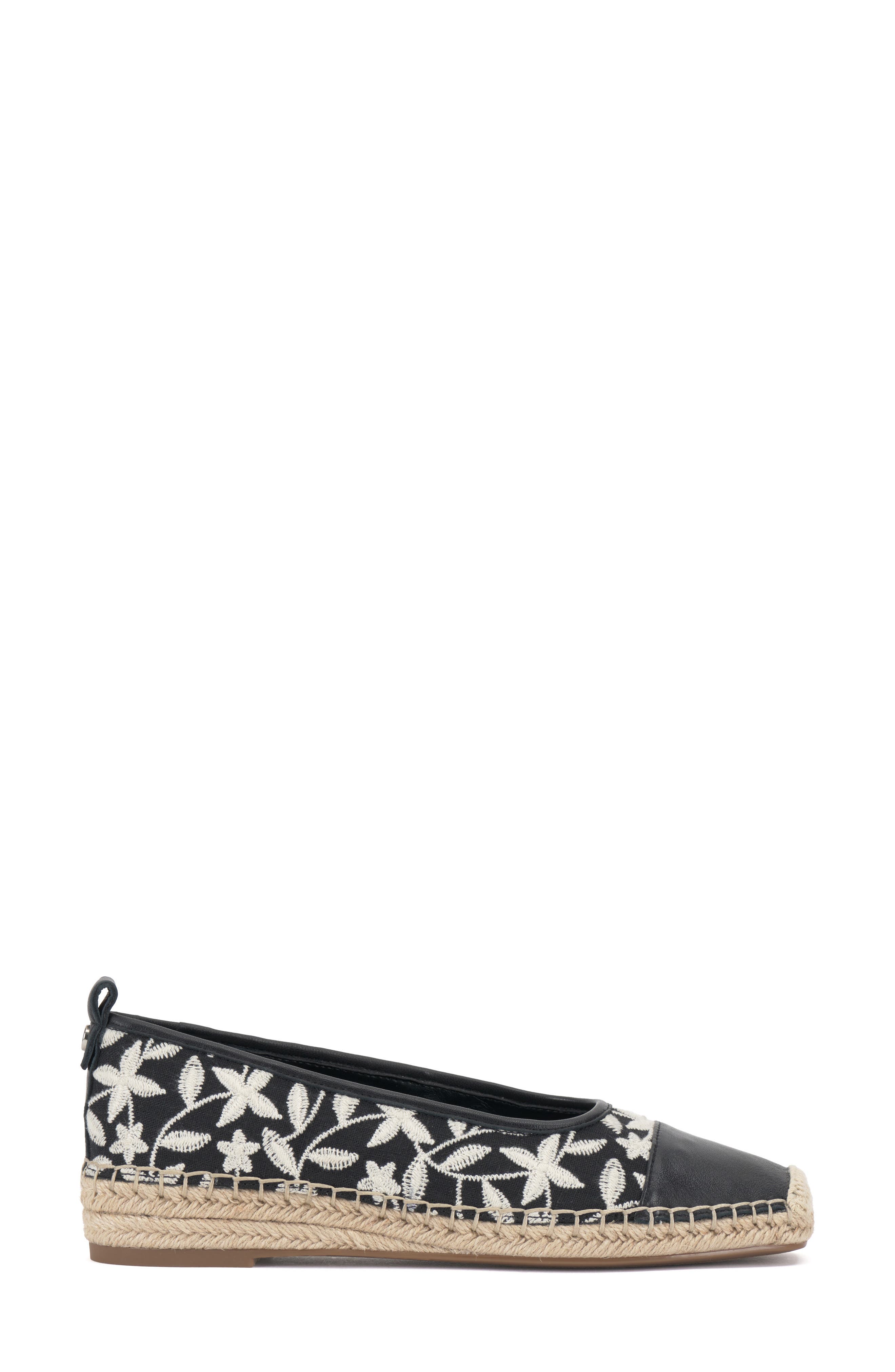 Miheli Slip-On Espadrille, Alternate, color, BLACK/ CREAM
