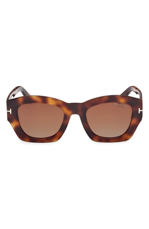 Guilliana 52mm Gradient Geometric Sunglasses