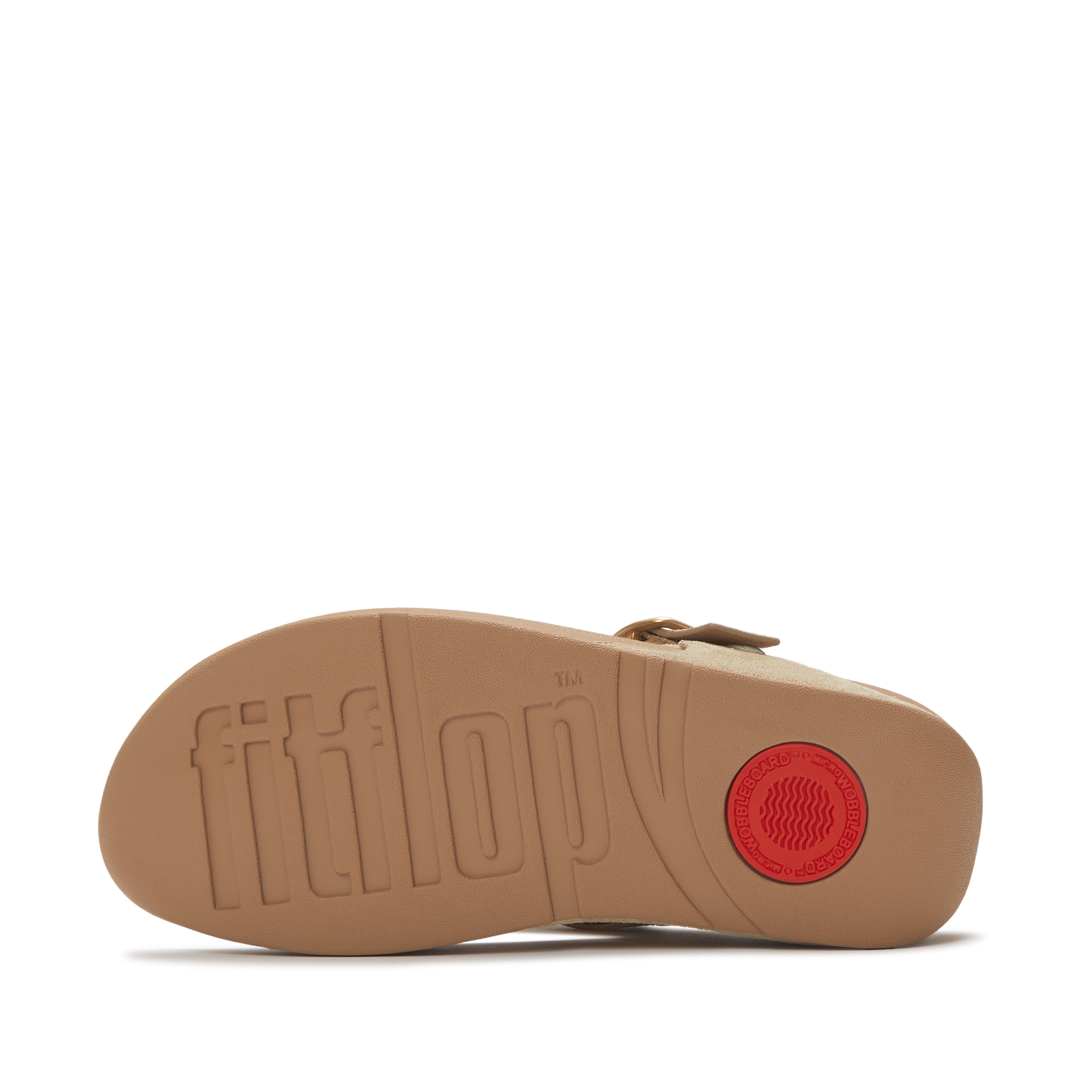 FitFlop Lulu Buckle Suede Toe-Post, Alternate, color, Cappuccino