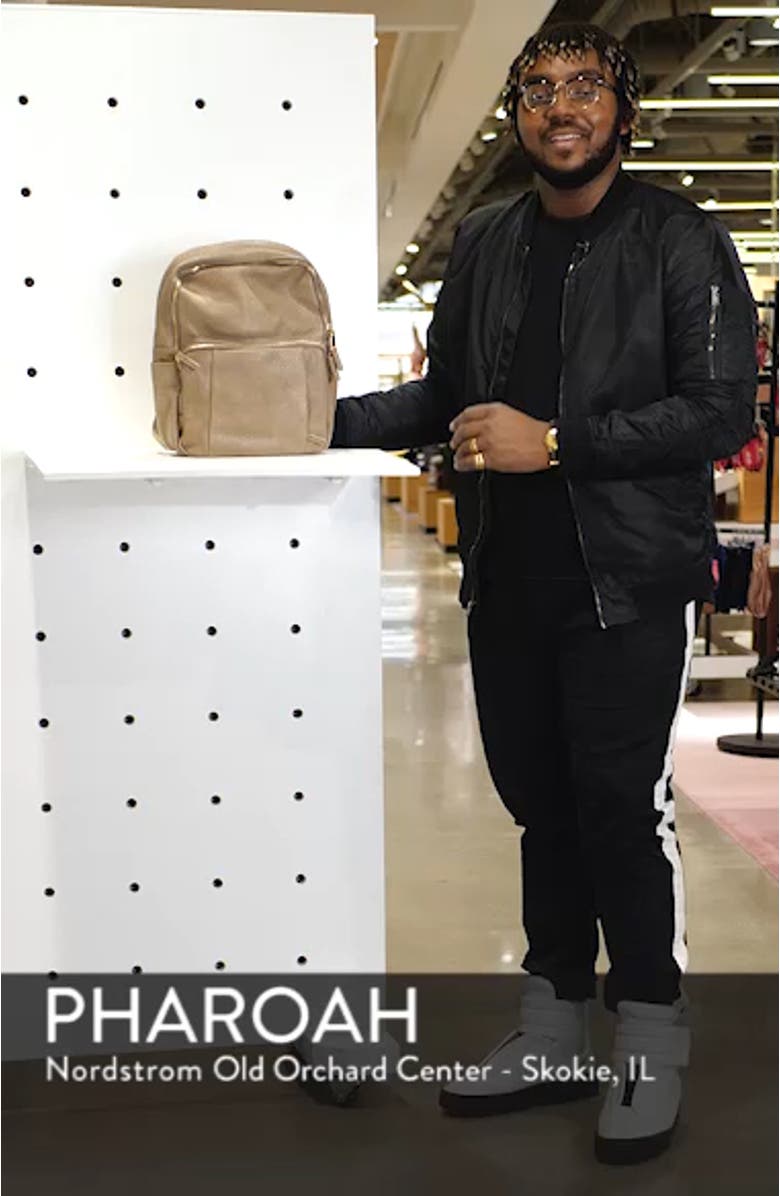 Bold Move Vegan Leather Laptop Backpack, sales video thumbnail