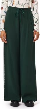Scotch & Soda Tie Waist Wide Leg Pants