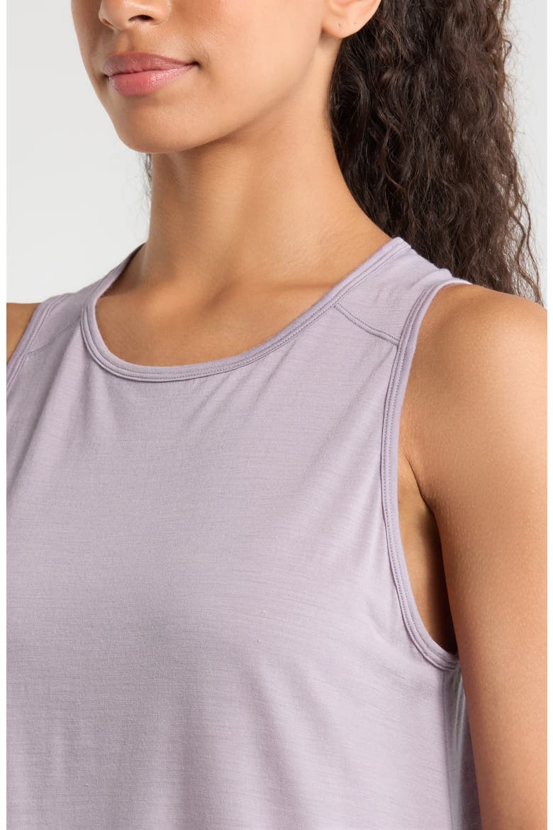 Ultralite High Neck Merino Wool Blend Tank, Alternate, color, PURPLE STORM