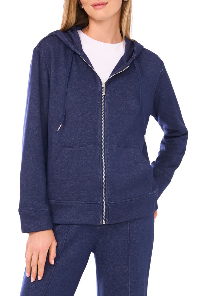 Zip Front Hoodie, Main, color, DUSK