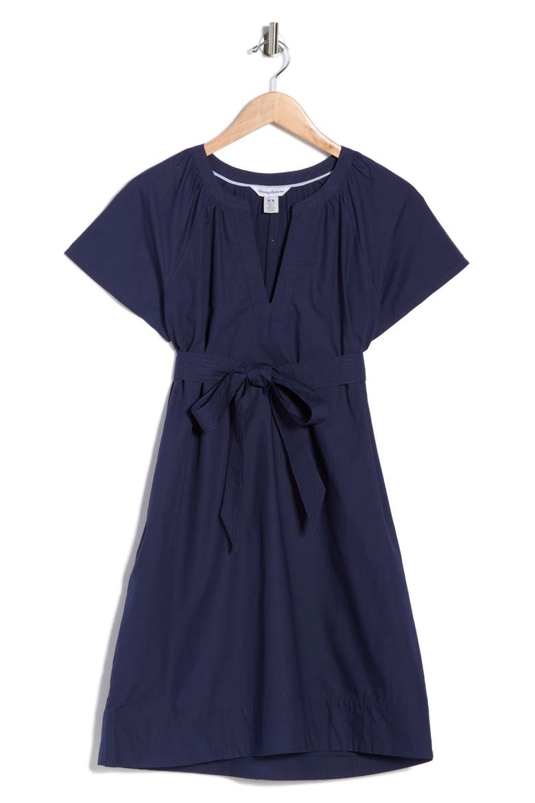Oceana Short Sleeve Cotton Dress, Alternate, color, COASTLINE