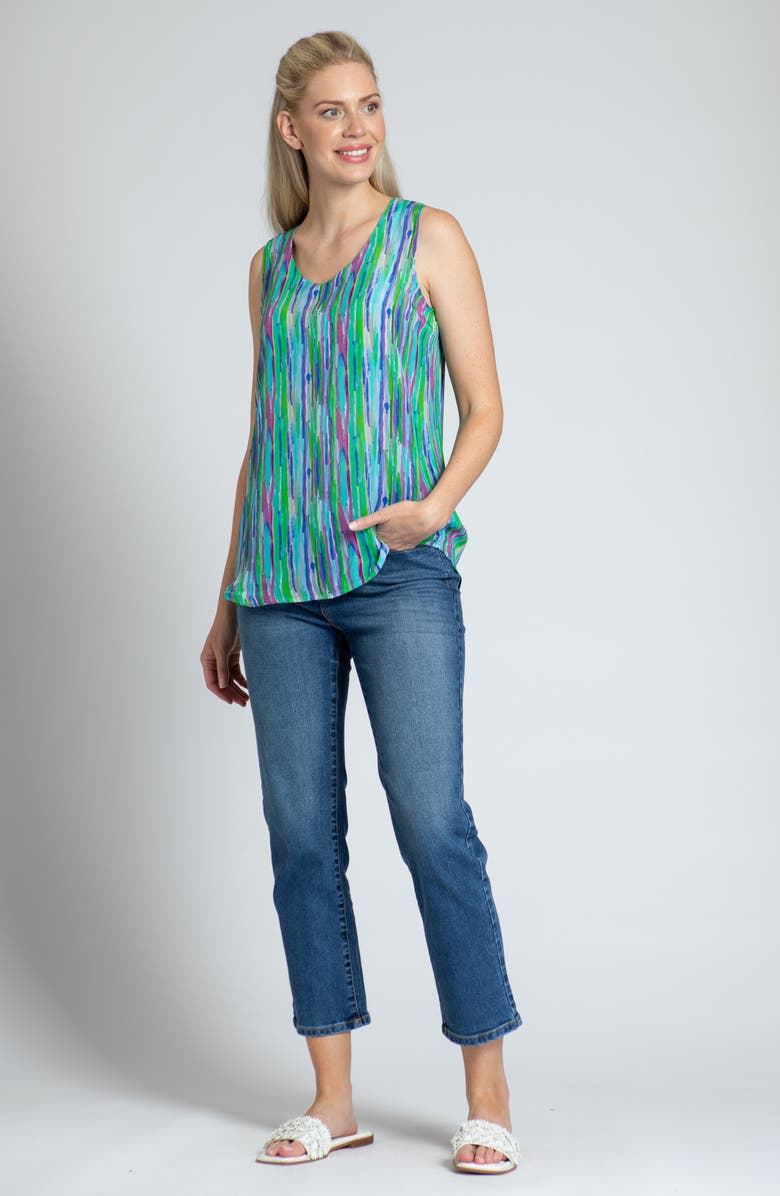 APNY Print V-Neck Tank, Alternate, color,