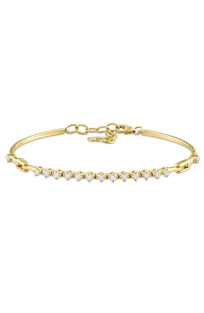 Julianna B. Diamond Flexible Bangle Bracelet 14k, Main, color, 14K Yellow Gold