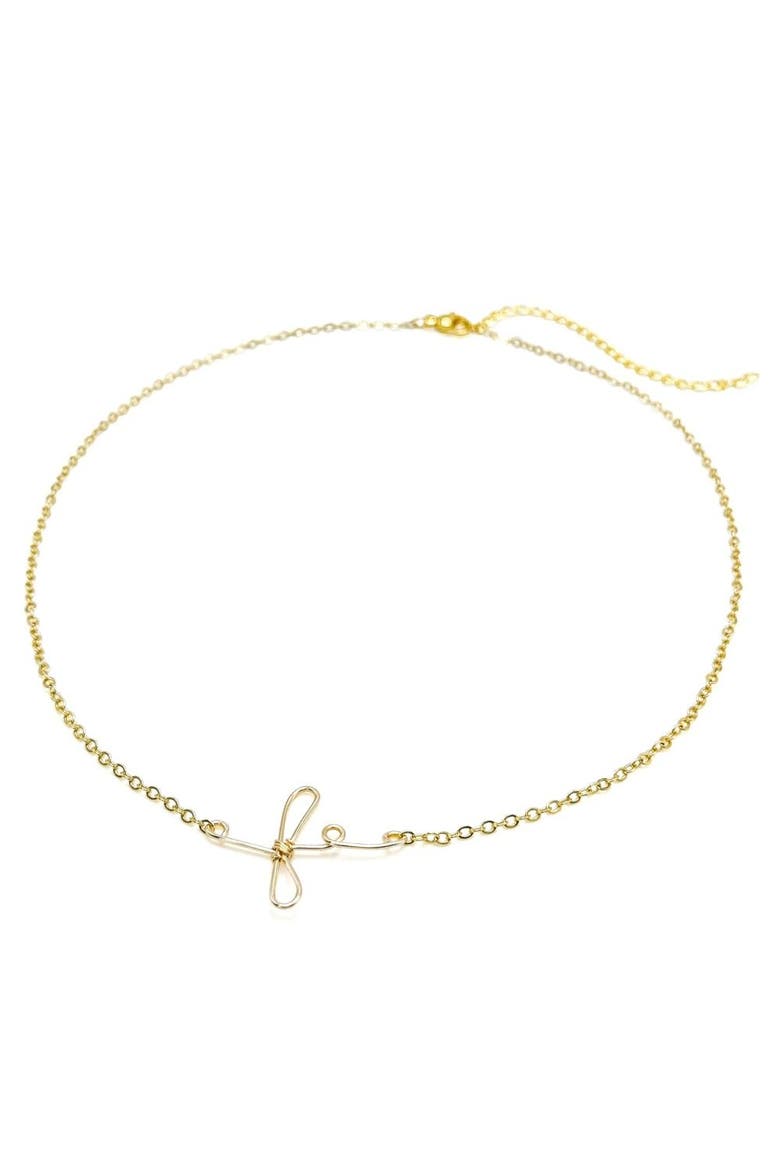 Fe Necklace, Main, color, Gold