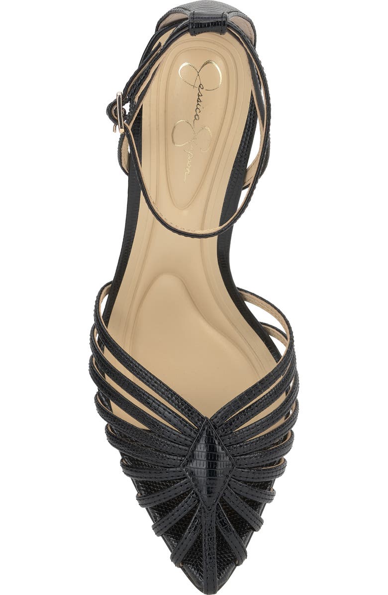 Jessica Simpson Paveri Ankle Strap Pointed Toe Pump, Alternate, color, Black