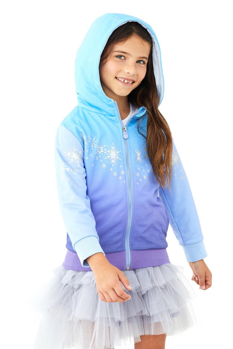 x Disney® Frozen™ Elsa 2-in-1 Stuffed Animal Hoodie, Alternate, color, BLUE MIX