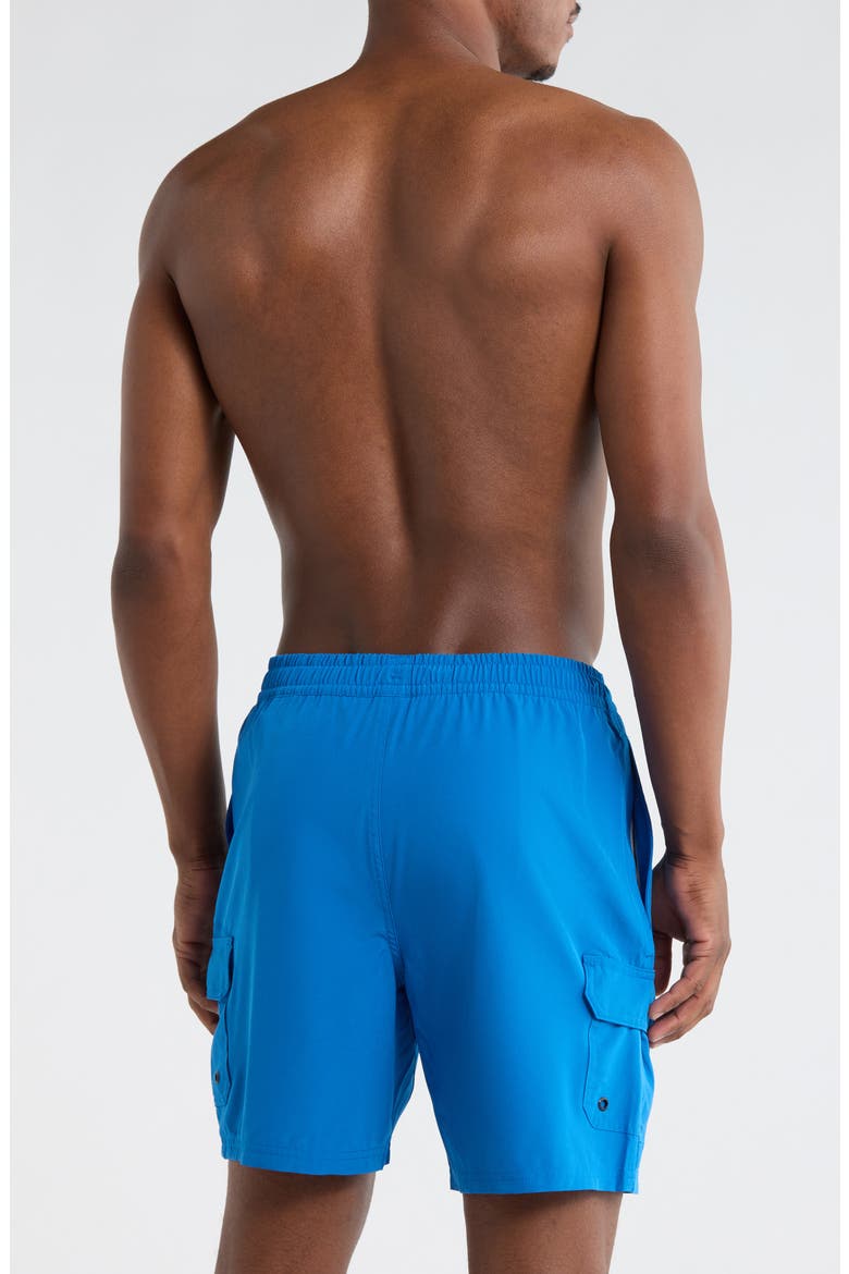 Cargo Volley Swim Shorts, Alternate, color, BALEINE BLUE