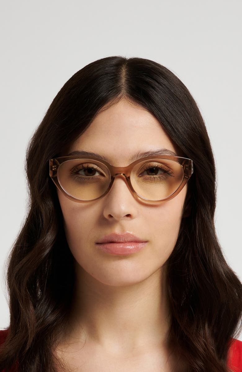 Kate Spade New York Caia 53mm Reading Glasses, Alternate, color,