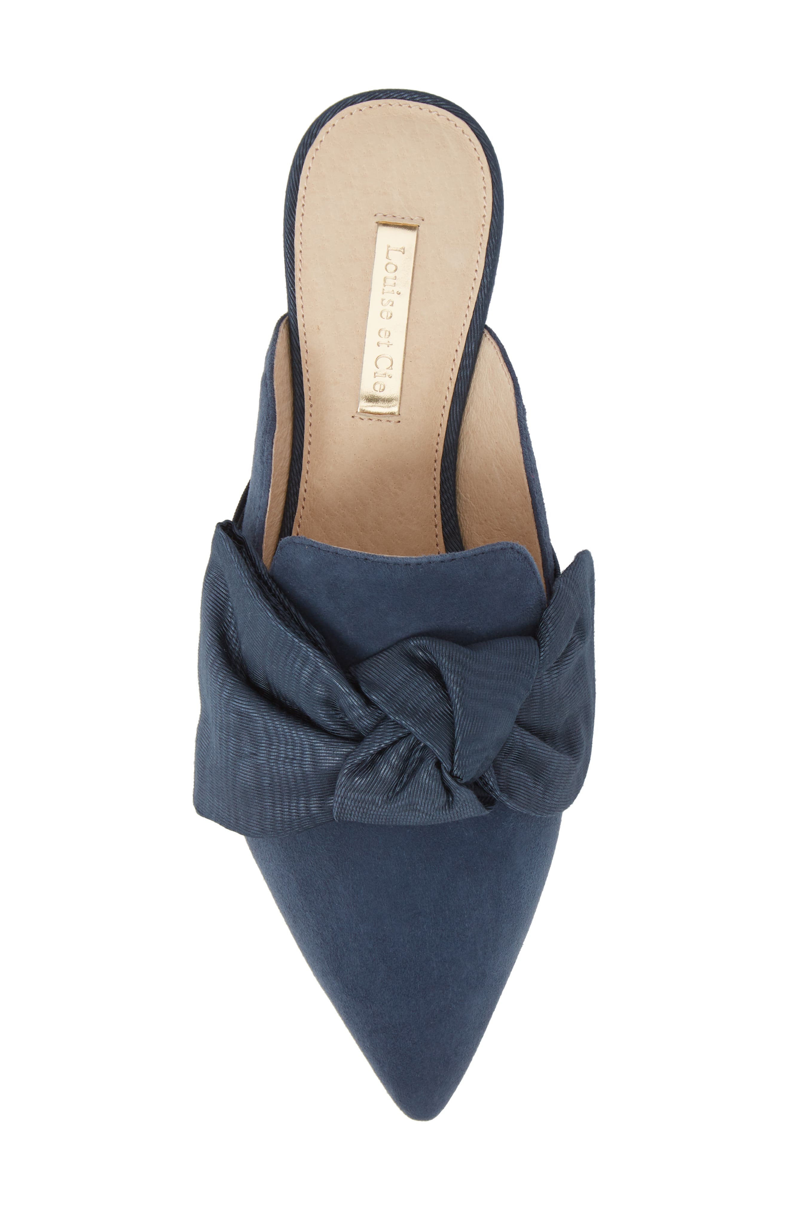 Cela Genuine Calf Hair Bow Mule, Alternate, color, RHAPSODY SUEDE