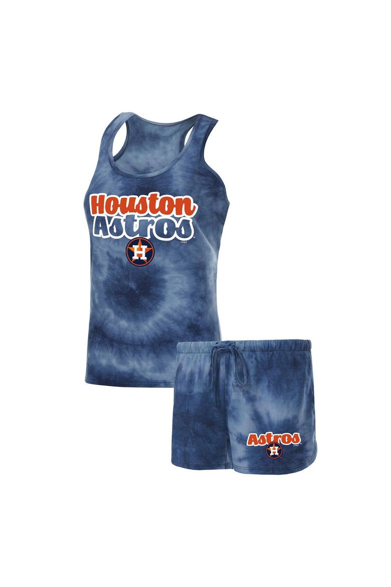 Women's Concepts Sport Navy Houston Astros Billboard Racerback Tank Top & Shorts Set, Main, color, Navy