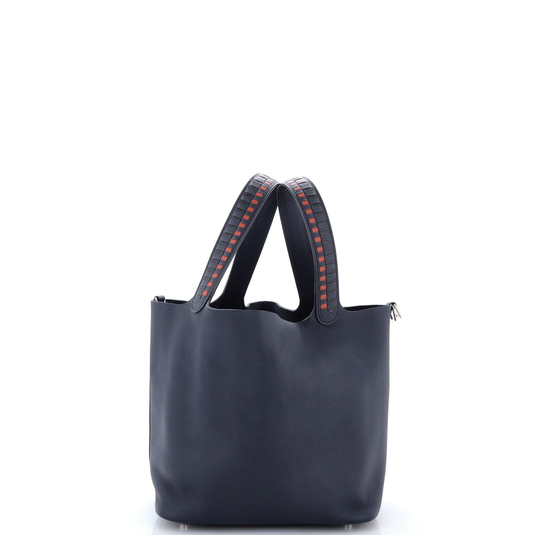 Picotin Lock Bag Tressage Epsom MM, Alternate, color, Blue