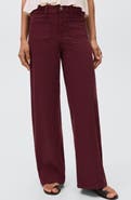 MANGO TEEN Patch Pocket Mid Rise Culotte Wide Leg Jeans