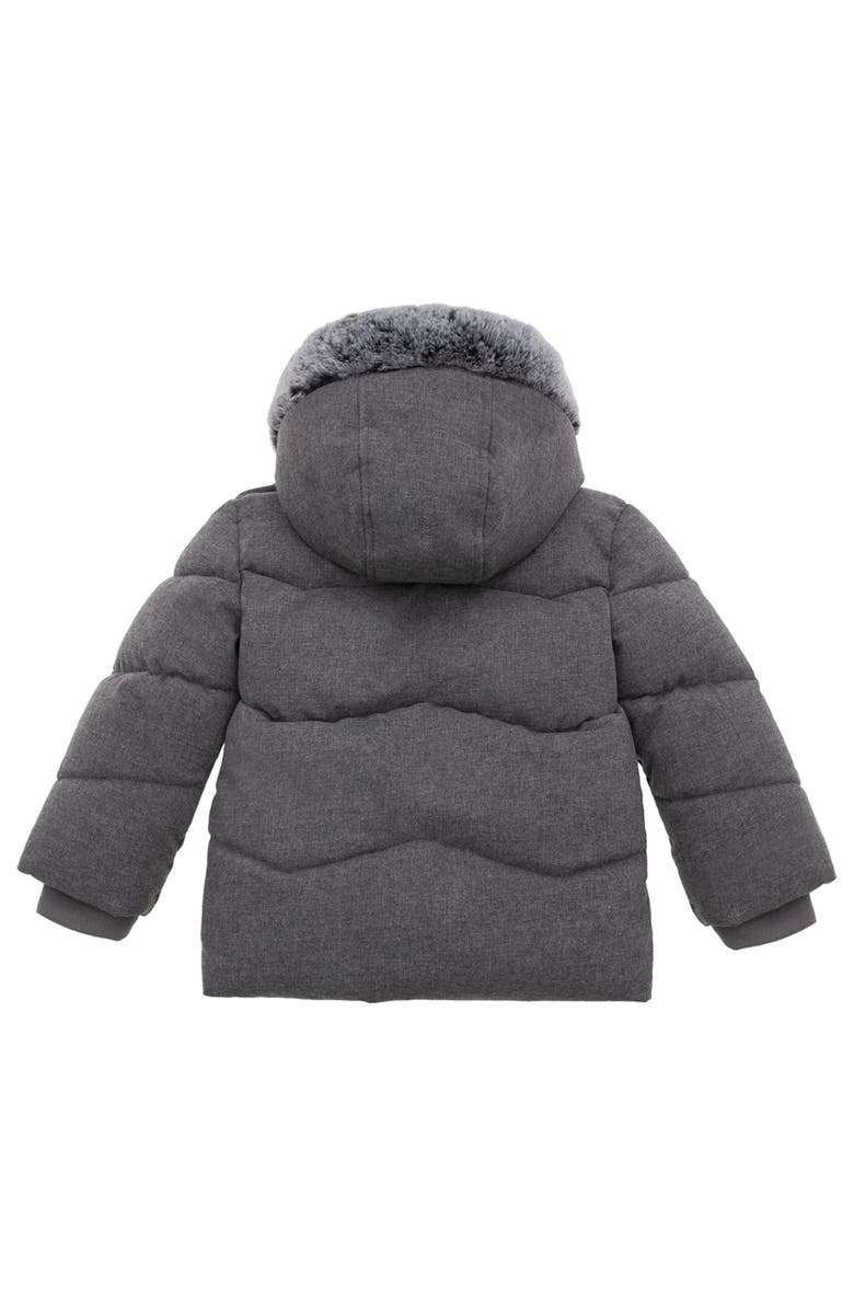Rokka&Rolla Cozy Fleece Lined Warm Winter Coat with Hood, Alternate, color, Winter Grey