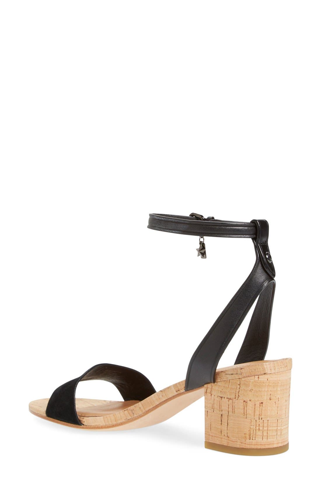 COACH 'Thompson' Block Heel Ankle Strap Sandal, Alternate, color, 