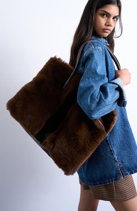 Faux Fur Tote