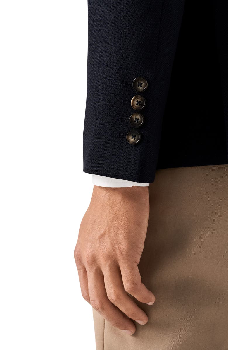 Eton Tech Stretch Wool Blend Soft Sport Coat, Alternate, color, Navy