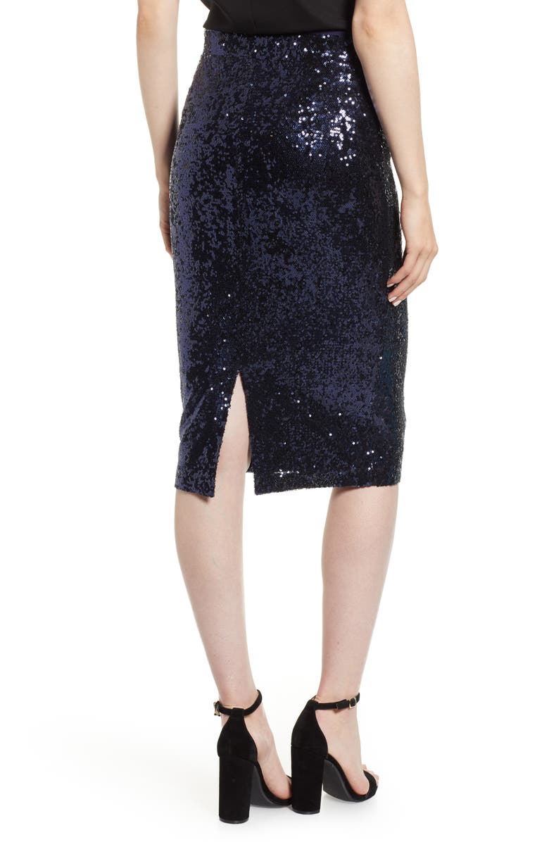Chelsea28 Sequin Pencil Skirt, Alternate, color,