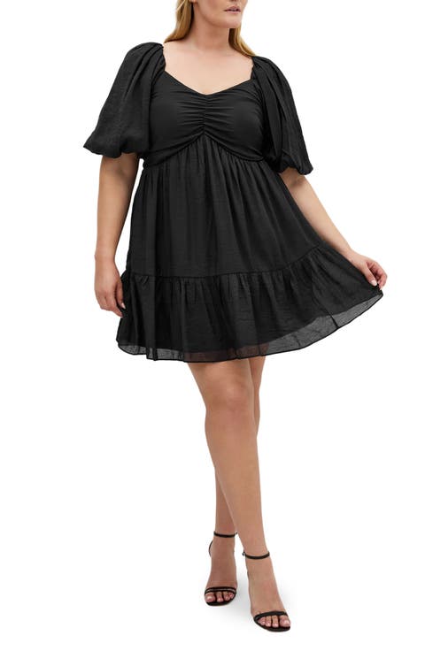 Marcy Puff Sleeve Minidress