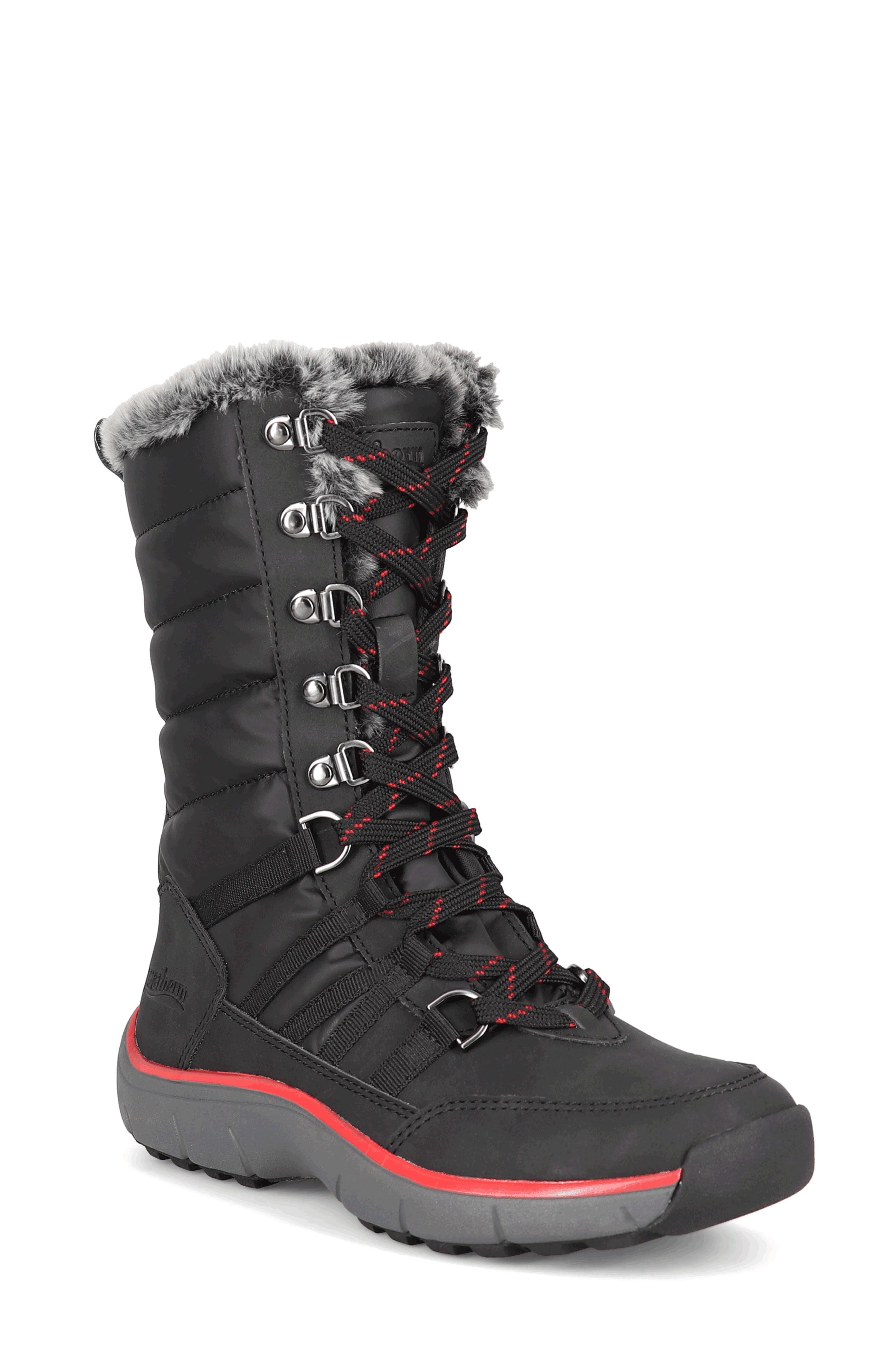 AQUATHERM BY SANTANA CANADA Racer Waterproof Faux Fur Boot, Main, color, 