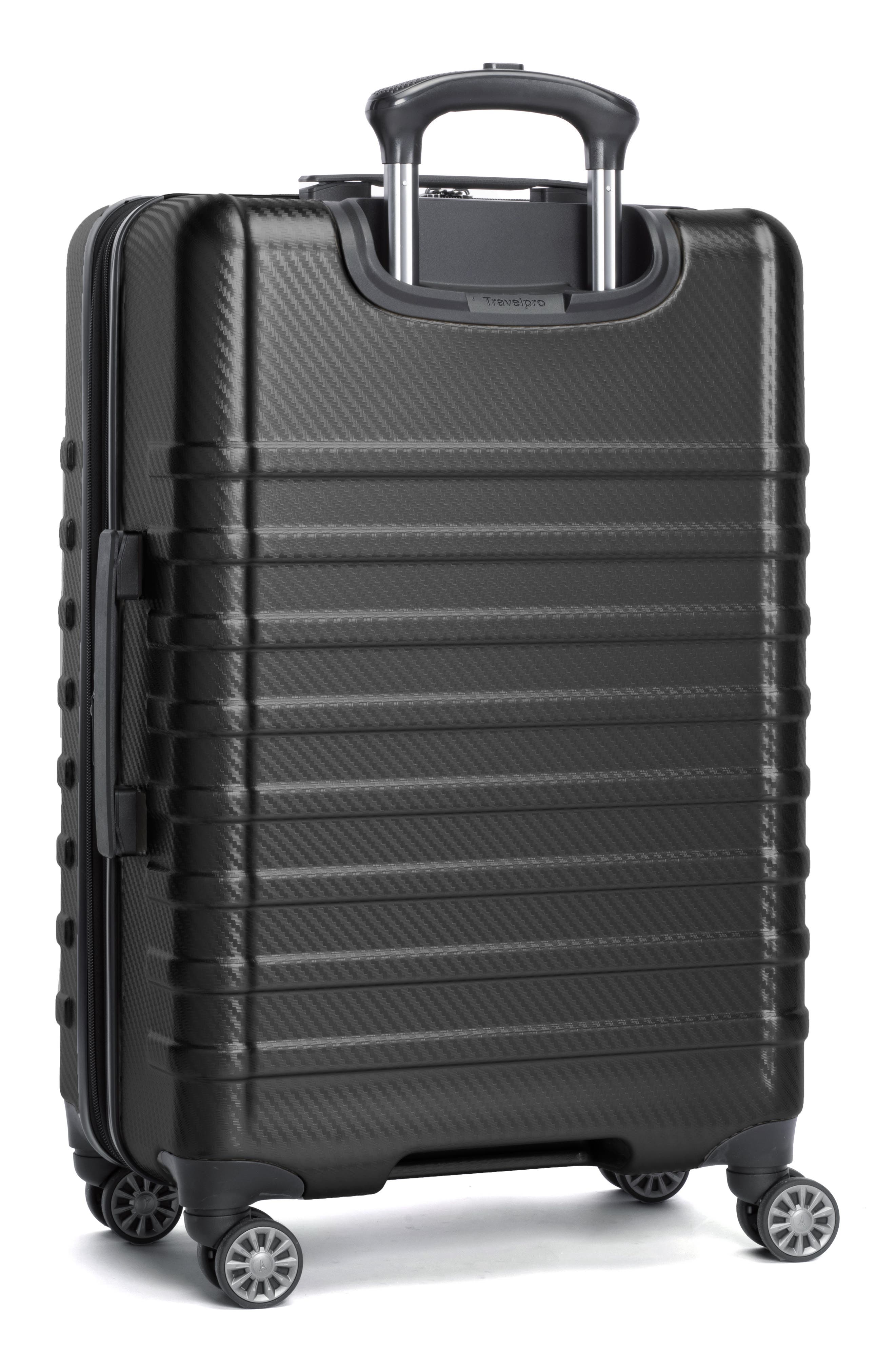 TRAVELPRO Rollmaster<sup>™</sup> Lite 2 24-Inch Expandable Medium Checked Hardside Spinner Luggage, Alternate, color, Black Carbon Fiber