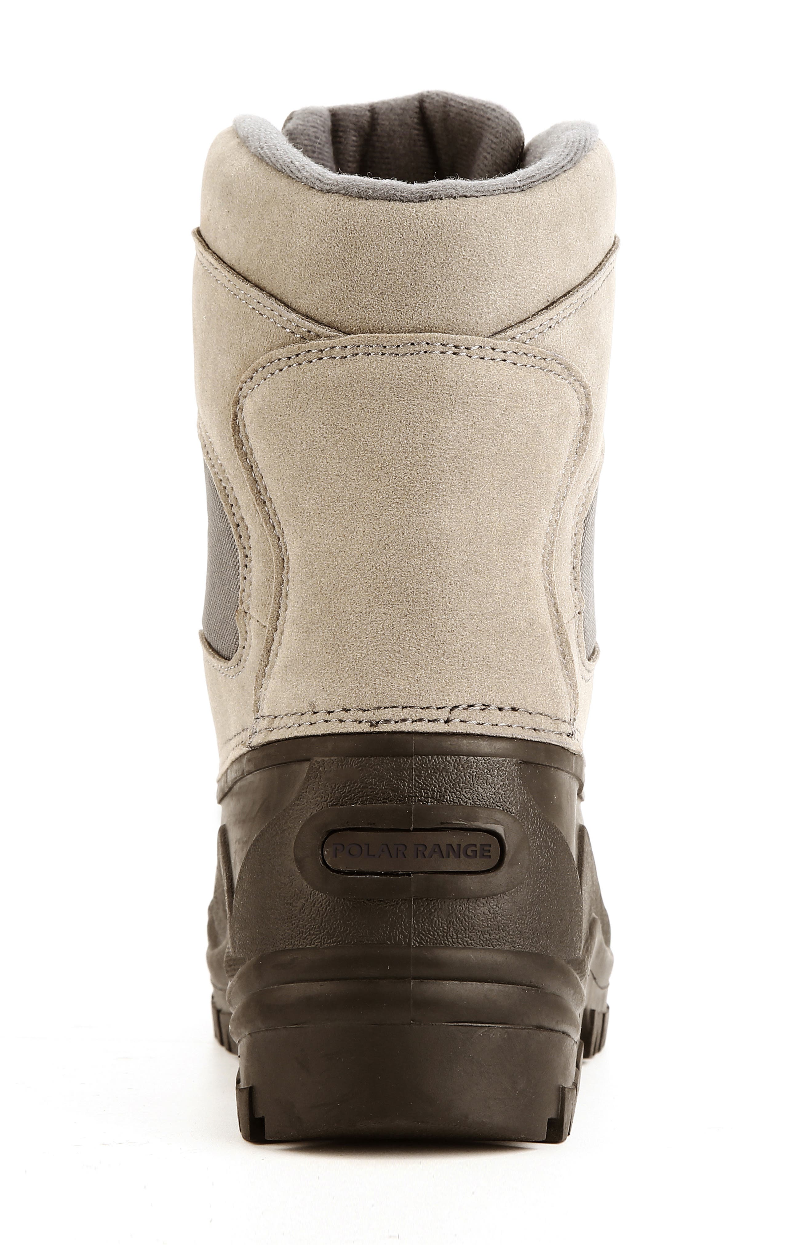 POLAR RANGE Peak Waterproof Duck Toe Snow Boot, Alternate, color, Grey