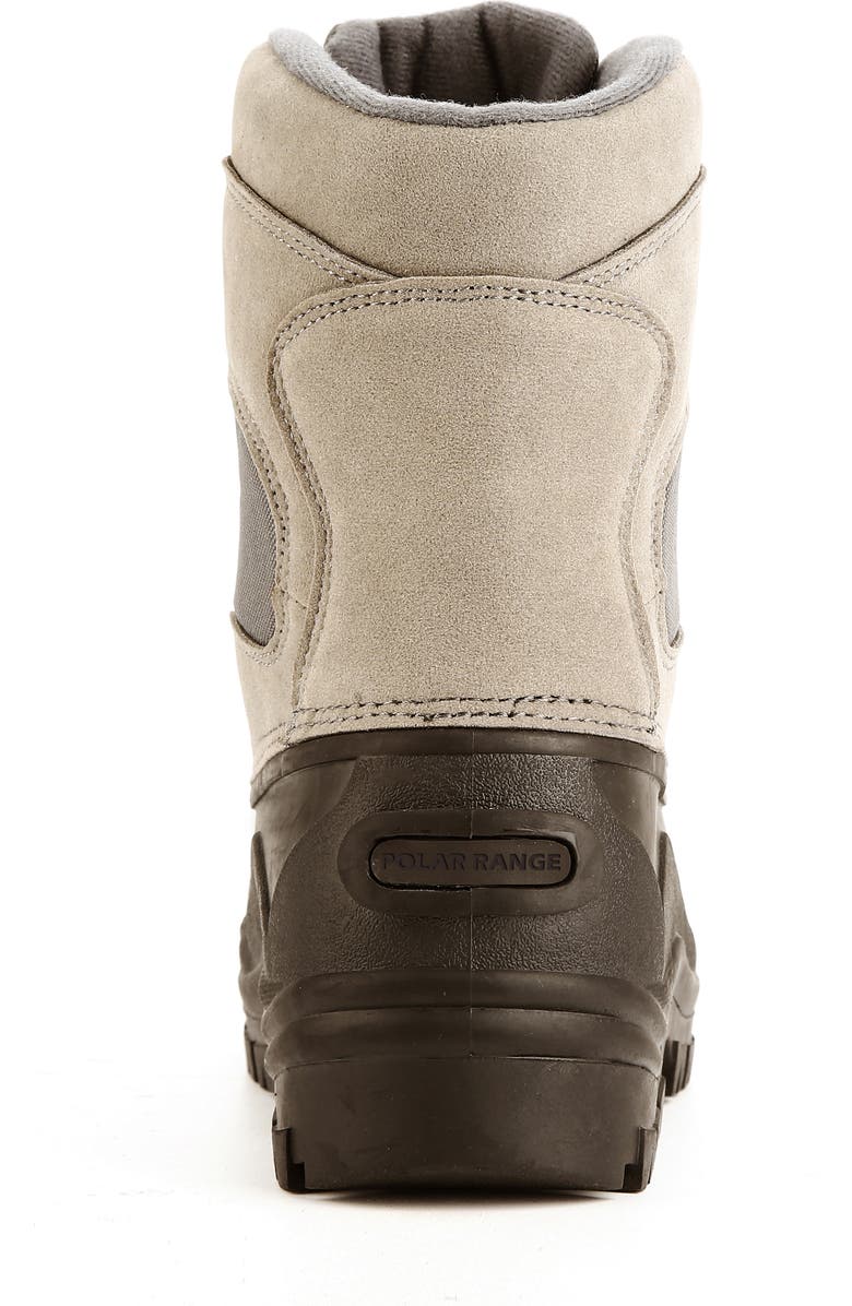 POLAR RANGE Peak Waterproof Duck Toe Snow Boot, Alternate, color, Grey