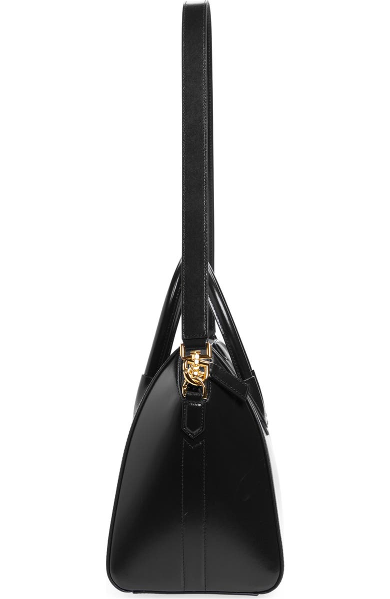 Givenchy Small Antigona Leather Satchel, Alternate, color, Black