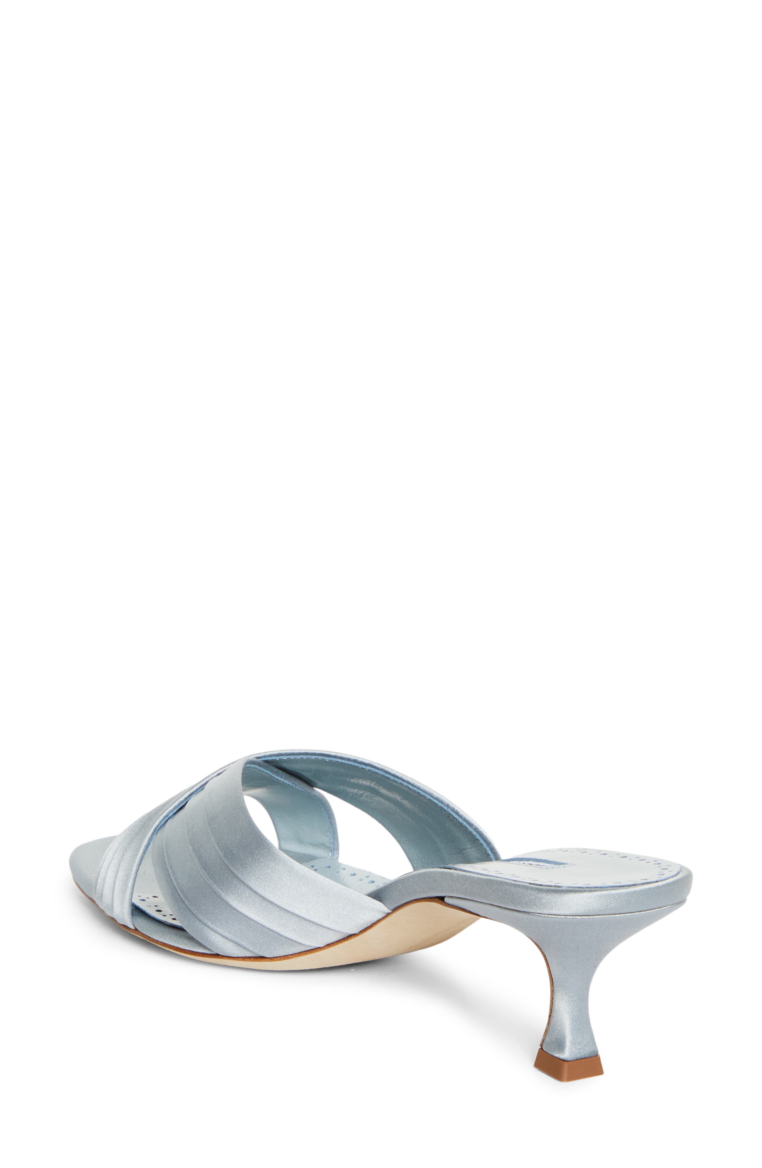 Manolo Blahnik Vieramul Slide Sandal, Alternate, color, Blue