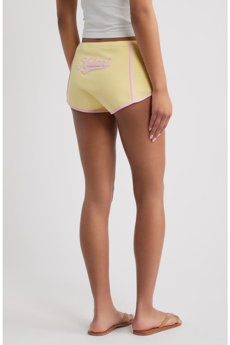 Micro Track Shorts, Alternate, color, CUSTARD CLOUD
