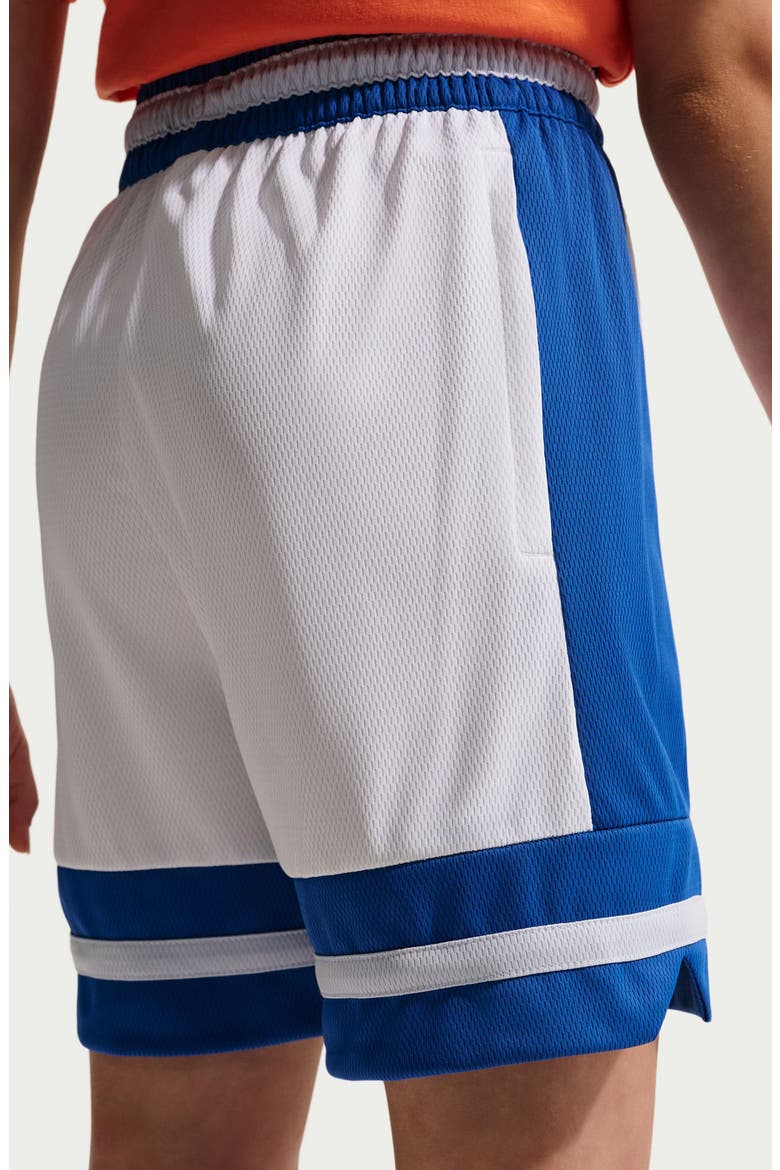 Kids' Dri-FIT Performance Basketball Shorts, Alternate, color, WHITE/ GAME ROYAL