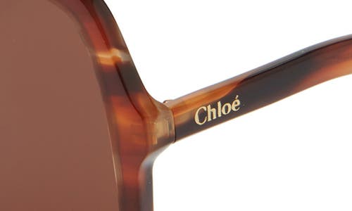 Chloé Core 58mm Square Sunglasses In Brown