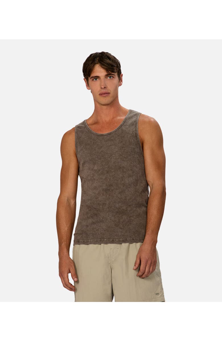 Industrie Australia The Washed Brando Ribbed Tank Top, Main, color, New Jungle