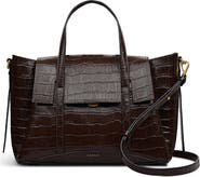 Radley The Chancery - Faux Croc Medium Flapover Satchel Bag