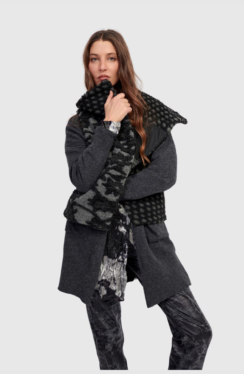 Alembika Hush Cozy Moto Vest, Main, color, Mix