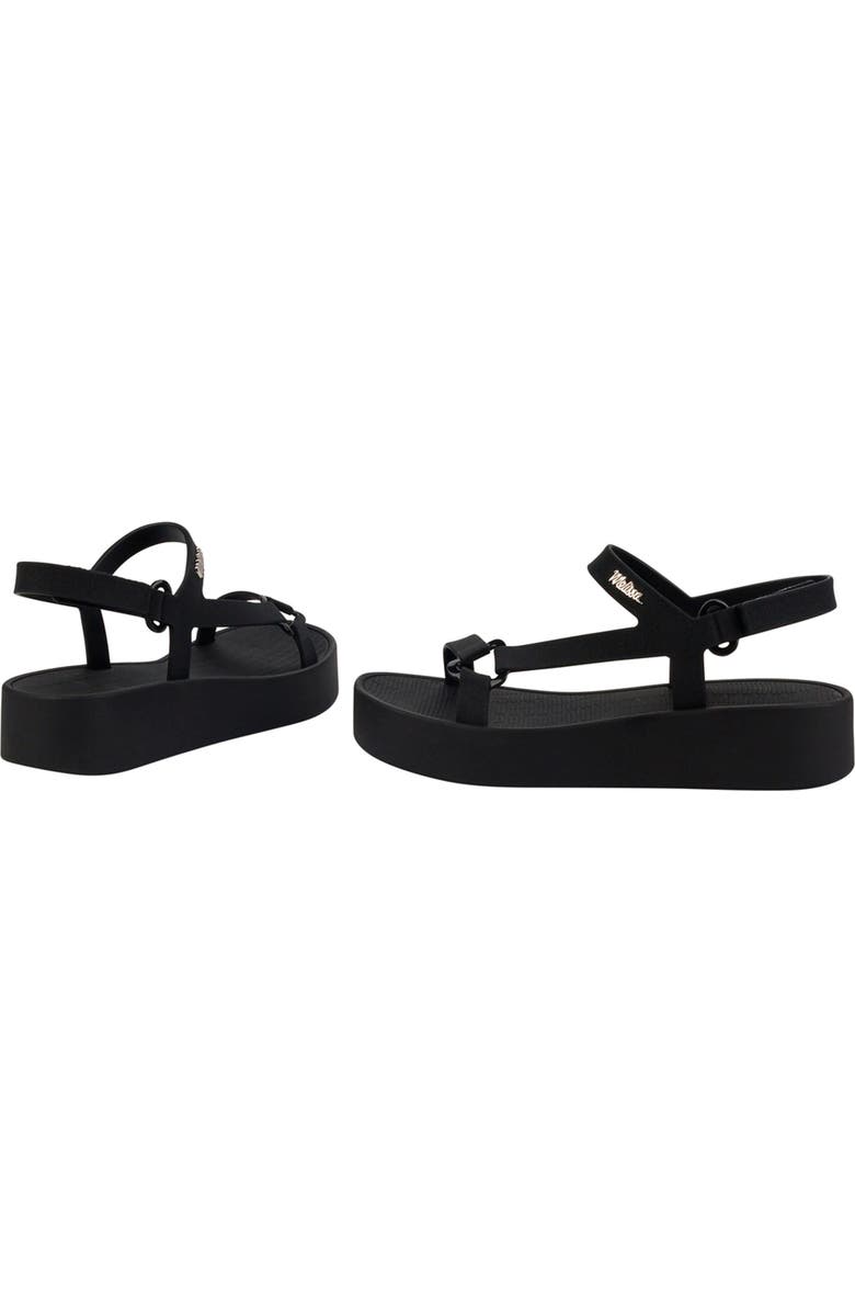 Melissa Sun Downtown Platform Sandal, Alternate, color, Black