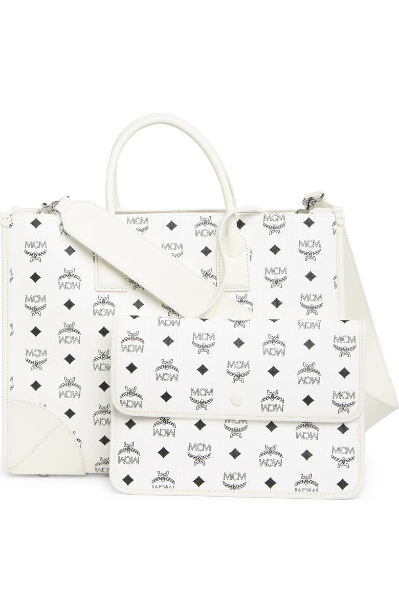 MCM Large Munchen Visetos Tote, Alternate, color,