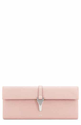 Zaria Pebbled Faux Leather Clutch