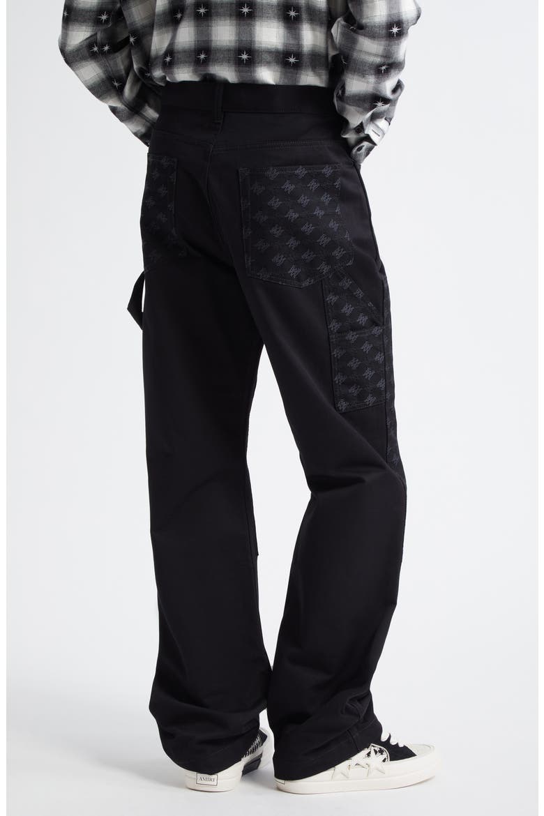 MA Quad Jacquard Cotton & Wool Carpenter Jeans, Alternate, color, BLACK
