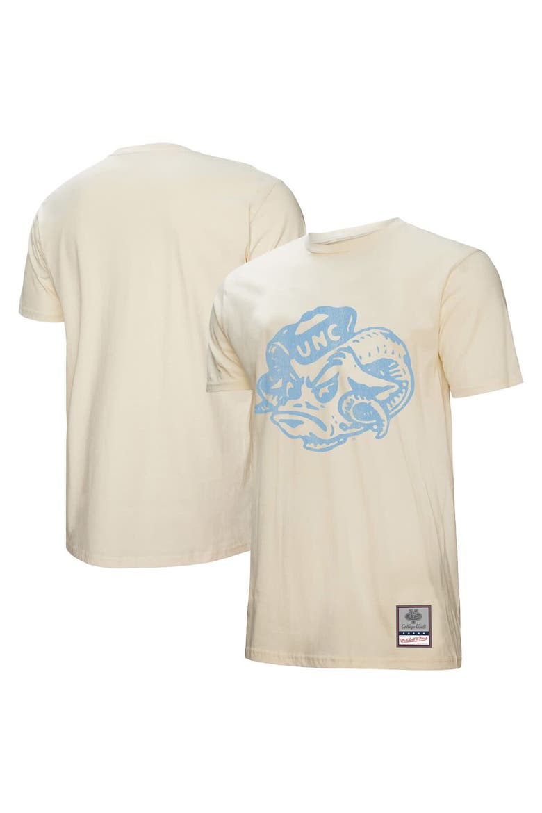 Men's Mitchell & Ness  Cream North Carolina Tar Heels Vintage Tone T-Shirt, Main, color, Cream