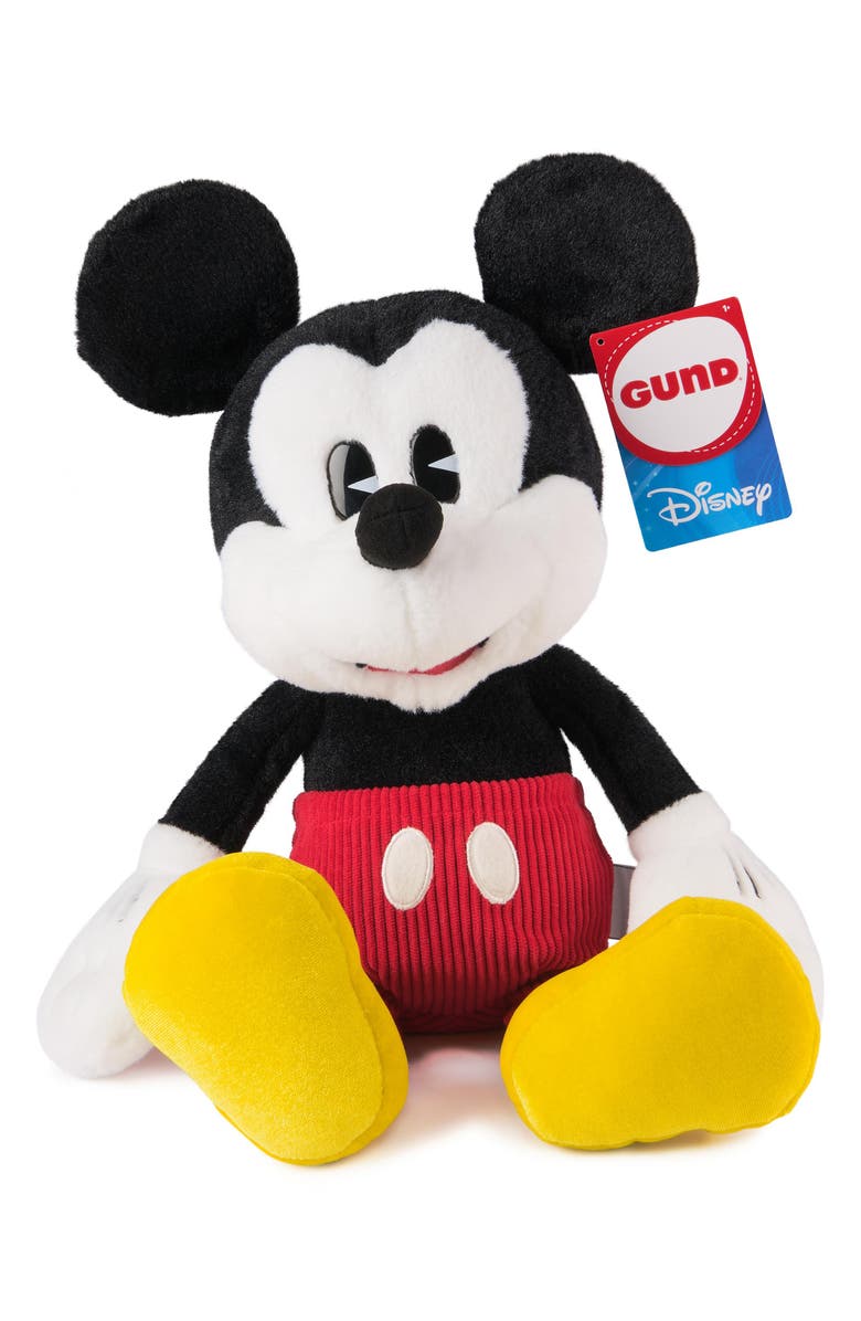 Gund Classic Mickey Stuffed Toy, Alternate, color, Black/ White Multi