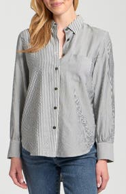 APNY Mixed Stripe Button-Up Shirt