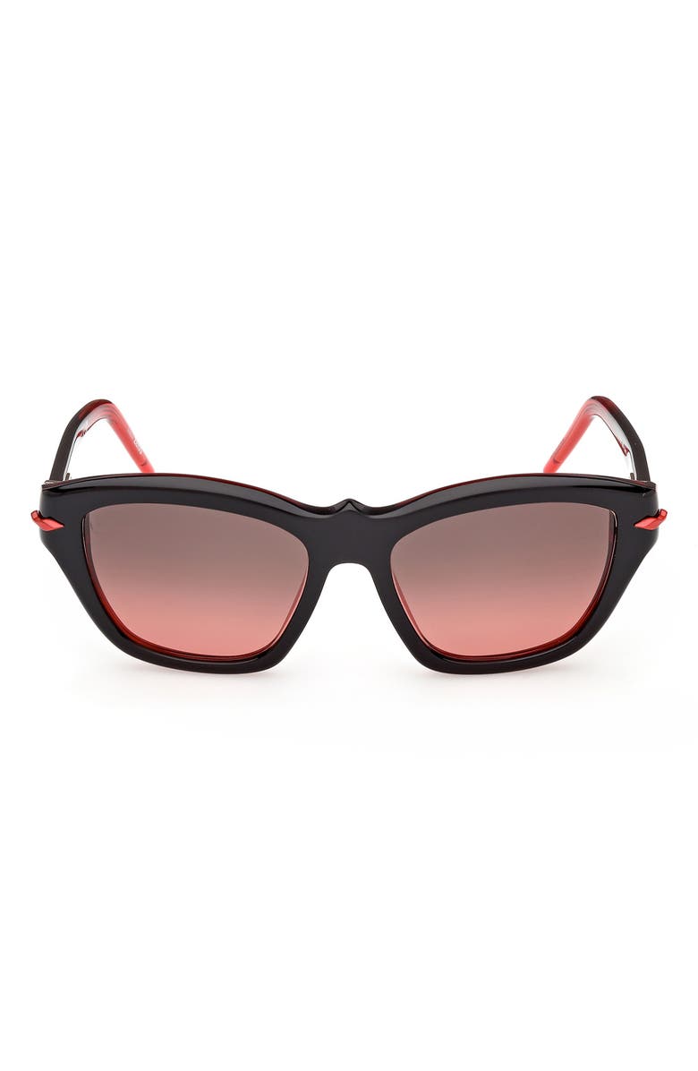 Christian Louboutin 53mm Gradient Butterfly Sunglasses, Main, color, 