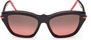 Christian Louboutin 53mm Gradient Butterfly Sunglasses