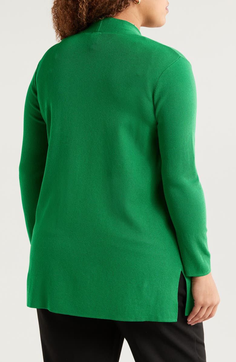 Anne Klein Nappa Open Front Cardigan, Alternate, color, 