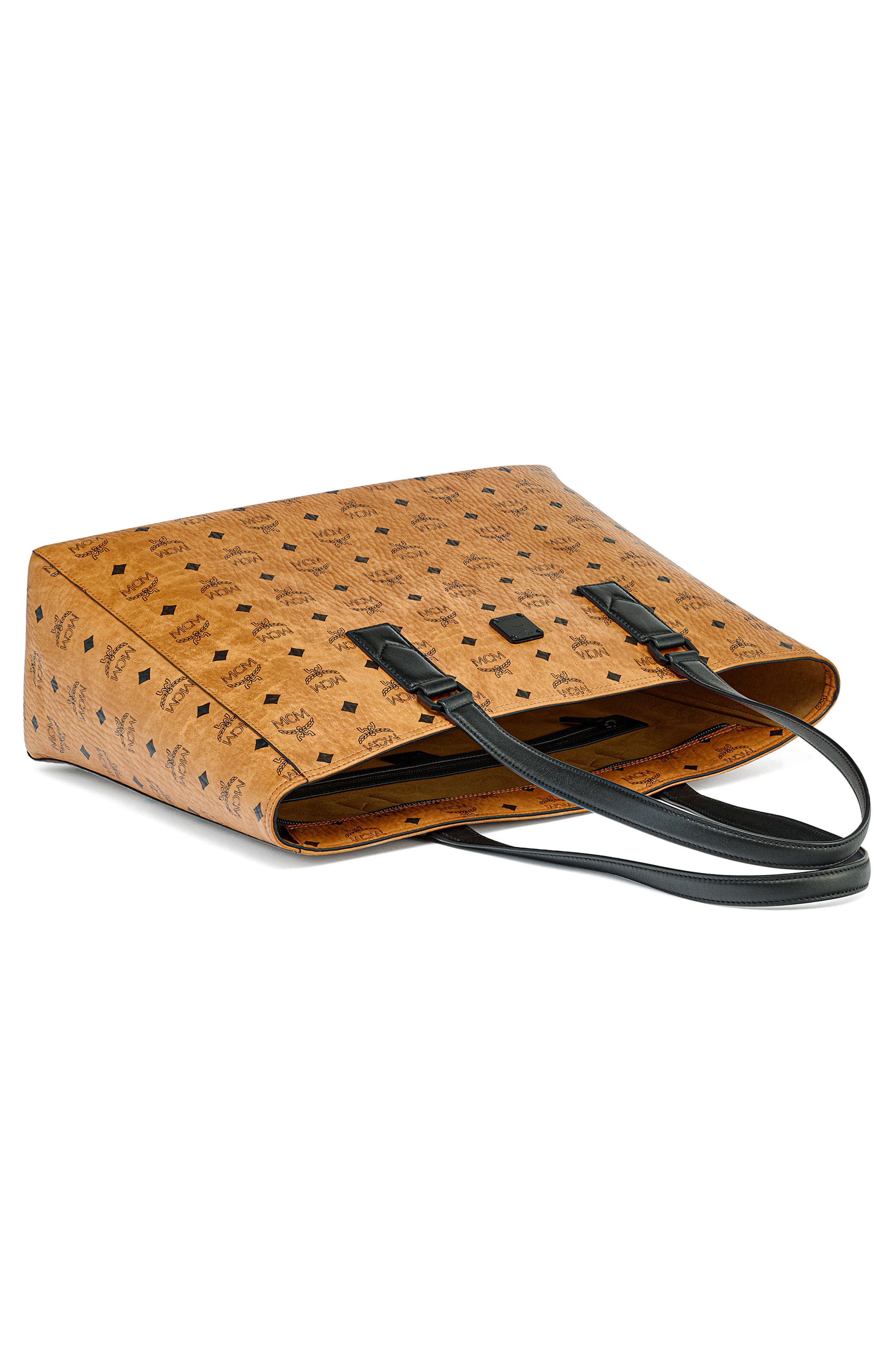 MCM Klassik Visetos Large Shopper, Alternate, color, 