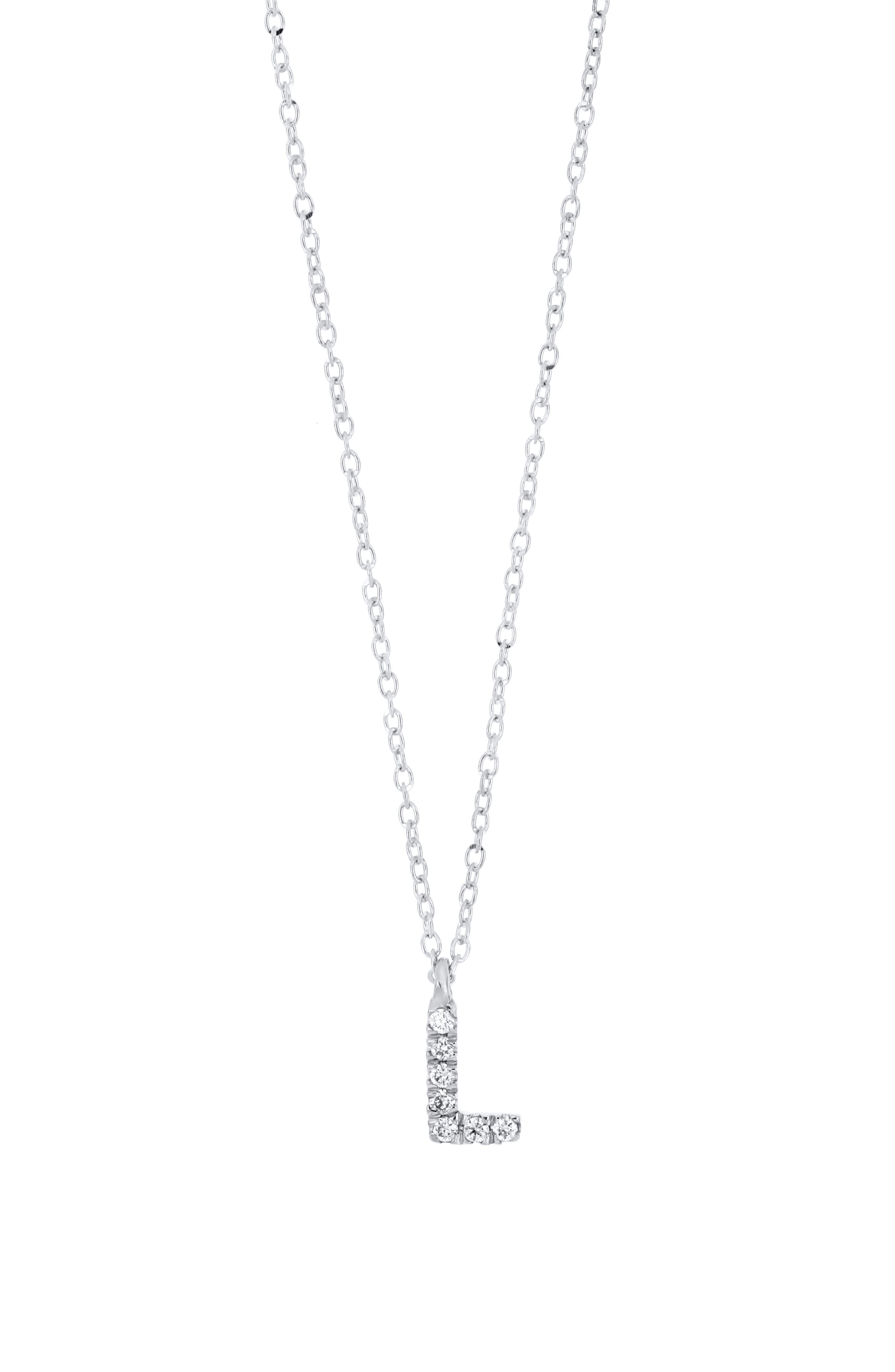 18K WHITE GOLD - L